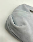 Aqua Small Blue Suede Hobo Bag