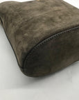 Coach Olive Green Suede Bleecker Bucket Bag