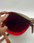 Dooney & Bourke Grey Monogram Print Fabric Crossbody Bag