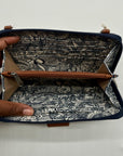 Sakroots Blue & White Artist Circle Coated Canvas Large Smartphone Crossbody Bag