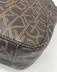 Calvin Klein Brown Monogram Triple-Compartment Tote Bag