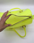 Furla Candy Neon Lime Yellow Tote Bag