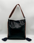 Rebecca Minkoff Black Leather Chase Convertible Hobo Bag