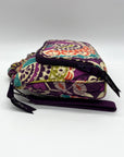 Vera Bradley Multi-Colored Plum Crazy Pattern Fabric Bag