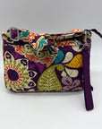 Vera Bradley Multi-Colored Plum Crazy Pattern Fabric Bag