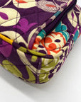 Vera Bradley Multi-Colored Plum Crazy Pattern Fabric Bag