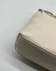 MMs Brands White Faux Leather Crossbody