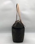 Michael Kors Signature Brown Coated Canvas Jet Set East West Tote Bag