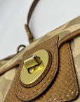 Coach Tan Signature Canvas Peyton Shoulder Bag 14504