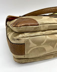 Coach Tan Signature Canvas Peyton Shoulder Bag 14504