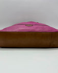 Fossil Fuchsia Pebbled Leather Zoey Tote Bag