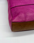 Fossil Fuchsia Pebbled Leather Zoey Tote Bag
