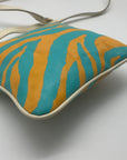Dooney & Bourke Leather Zebra Print Letter Carrier Crossbody