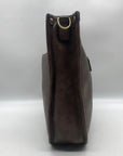 Charleston Brown Faux Leather Crossbody Bag