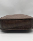 Charleston Brown Faux Leather Crossbody Bag