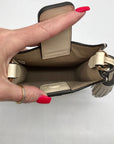Tory Burch Ivory Embossed Leather Thea Cellphone Crossbody