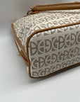 Giani Bernini Block Beige Faux Leather Signature Dome Satchel