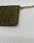 Hobo Green Euro Slide Leather Card Wallet