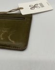 Hobo Green Euro Slide Leather Card Wallet