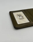 Hobo Green Euro Slide Leather Card Wallet