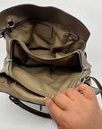 Coach Brown Pebbled Leather Mercer Satchel Bag 37575