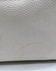 Michael Kors Optic White Pebbled Leather Ginger Backpack