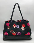Kate Spade Black Nylon Floral Poppy Print Tote bag