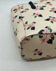 Kate Spade Cream Floral Saffiano Leather Tote Bag