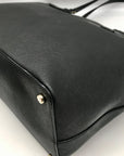 Kate Spade Black Saffiano Leather Cameron Street Lucie Tote Bag