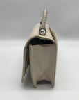 Brighton Cream Croc-Embossed Organizer Crossbody Bag