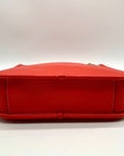 Coach Red Pebbled Leather Dempsey File Bag-CA290