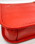 Coach Red Pebbled Leather Dempsey File Bag-CA290