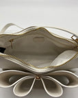 Like Dreams Off-White Bow Baguette Shoulder Bag