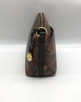 Brahmin Brown Snake Embossed Mini Dome Duxbury Crossbody