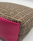 Anne Klein Alex Varsity Tan and Pink Tote Bag