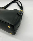 Giani Bernini Black Pebble Leather Tulip Large Tote