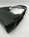 Giani Bernini Black Pebble Leather Tulip Large Tote