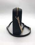 Michael Kors Black Leather Large East West Crossbody