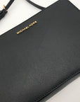 Michael Kors Black Leather Large East West Crossbody