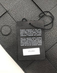 Valentina Fiore Woven Black Leather Messenger Crossbody Bag