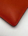 Michael Kors Persimmon Leather Jet Set Travel Wristlet