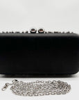 I.N.C. International Concepts Black East West Embellished Minaudiere Convertible Clutch