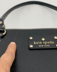 Kate Spade Black Leather Wellesley Elena Shoulder Bag