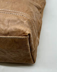 Juicy Couture Beige Faux Leather Tote Bag