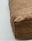 Juicy Couture Beige Faux Leather Tote Bag