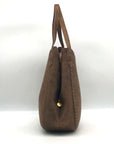 Style & Co Chocolate Whip-Stitch Soft 4-Poster Tote
