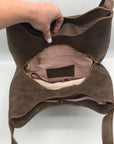 Style & Co Chocolate Whip-Stitch Soft 4-Poster Tote