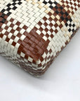Salvatore Ferragamo Multicolor Woven Leather Gancini Shoulder Bag