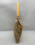 Coach Khaki and Yellow Signature Canvas Convertible Crossbody Bag 19698