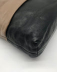 Brighton Brown & Black Leather Color-block Shoulder Bag